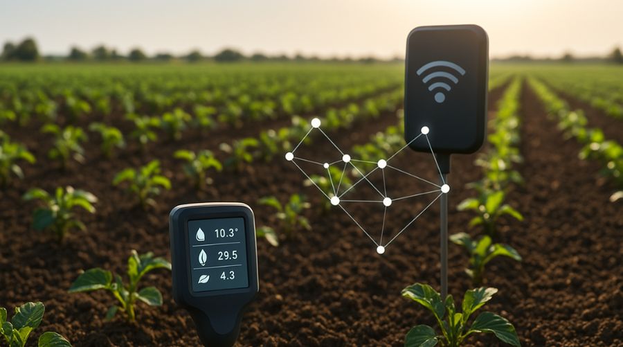 Como el uso de los sensores de salud del suelo