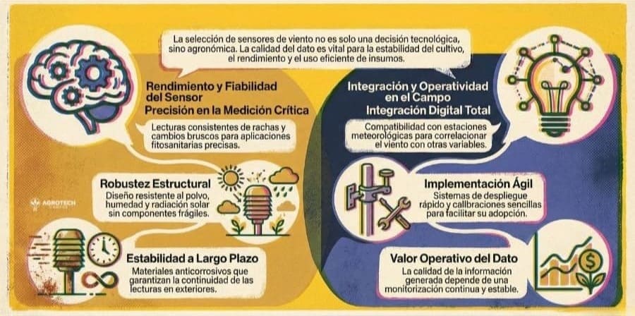 Características de los sensores para una agricultura precisa - Sensores de viento