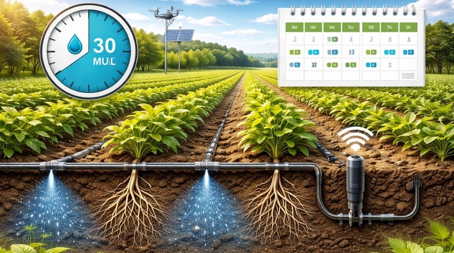 La regla 30/30 para el riego por goteo